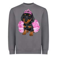 Balerina Dachshund With Tutu Heavyweight Sweatshirt | Teevron