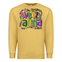 Antique Gold i'm from weezy anna baby mardi gras Premium Sweatshirt - MaliasSmallBusiness