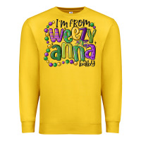 Lemon i'm from weezy anna baby mardi gras Premium Sweatshirt - MaliasSmallBusiness