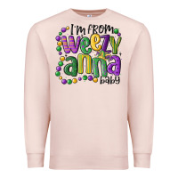 Pale Pink i'm from weezy anna baby mardi gras Premium Sweatshirt - MaliasSmallBusiness