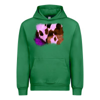 Emerald Purple Western Wood Cowhide Frame Urban Hoodie - Bettercallsaul