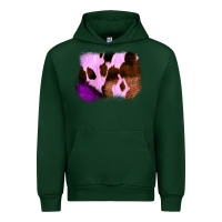 Forest Green Purple Western Wood Cowhide Frame Urban Hoodie - Bettercallsaul