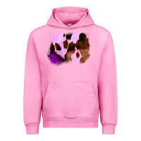 Fuchsia Pink Purple Western Wood Cowhide Frame Urban Hoodie - Bettercallsaul