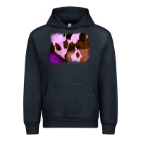 Navy Purple Western Wood Cowhide Frame Urban Hoodie - Bettercallsaul