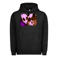 Pigment Black Purple Western Wood Cowhide Frame Urban Hoodie - Bettercallsaul