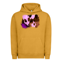 Pigment Peanut Butter Purple Western Wood Cowhide Frame Urban Hoodie - Bettercallsaul