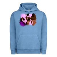 Pigment Pebble Blue Purple Western Wood Cowhide Frame Urban Hoodie - Bettercallsaul