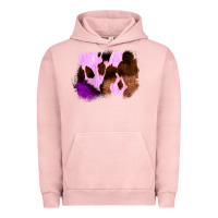 Pigment Salmon Purple Western Wood Cowhide Frame Urban Hoodie - Bettercallsaul