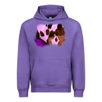 Tulip Purple Western Wood Cowhide Frame Urban Hoodie - Bettercallsaul