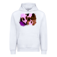 White Purple Western Wood Cowhide Frame Urban Hoodie - Bettercallsaul