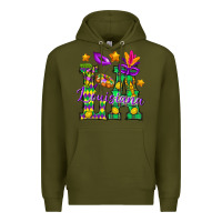 Army Green Louisiana Premium Hoodie - BundleAndBundleShop