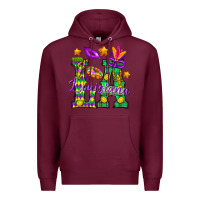 Burgundy Louisiana Premium Hoodie - BundleAndBundleShop