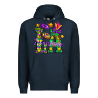 Navy Louisiana Premium Hoodie - BundleAndBundleShop