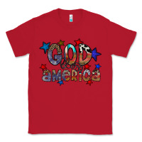 Red god bless america Classic Tee - CowhideDigitalArt