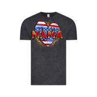 Vintage Black American mama heart Vintage Tee - Zillion Design Studio