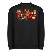 Black hot chocolate coffee cups Heavyweight Sweatshirt - Zillion Design Studio