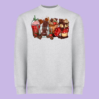 Heavyweight Sweatshirt hot chocolate coffee cups