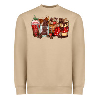 Mushroom hot chocolate coffee cups Heavyweight Sweatshirt - Zillion Design Studio