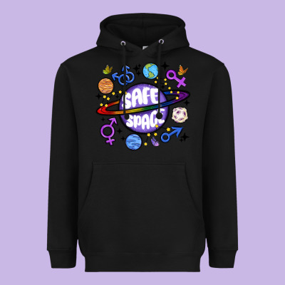 Safe Space Heavyweight Hoodie Designed By Maliassmallbusiness