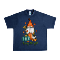 Navy happy fall y'all gnome Urban Heavy Tee - RanaPortraitStore