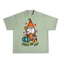 Oil Green happy fall y'all gnome Urban Heavy Tee - RanaPortraitStore