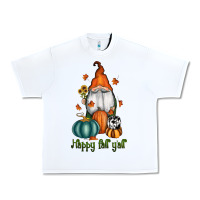 White happy fall y'all gnome Urban Heavy Tee - RanaPortraitStore