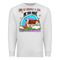 Oatmeal Heather buy me animals Premium Sweatshirt - MaliasSmallBusiness