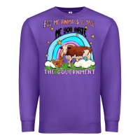 Purple buy me animals Premium Sweatshirt - MaliasSmallBusiness