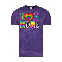 Cloud Purple i love my moms Vintage Tee - texasbilliewilder