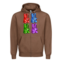 Chestnut jellybear Zipper Hoodie - AdoDesignShop