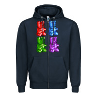 Navy jellybear Zipper Hoodie - AdoDesignShop