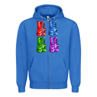 True Royal jellybear Zipper Hoodie - AdoDesignShop
