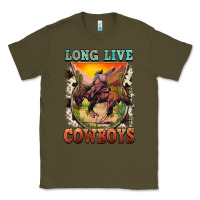 Army Green long live cowboys Classic Tee - FaDigitalArtStudio