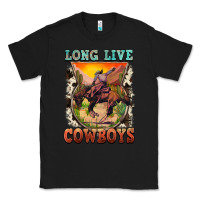 Black long live cowboys Classic Tee - FaDigitalArtStudio