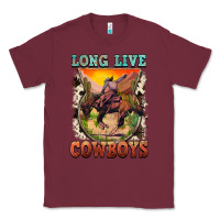 Burgundy long live cowboys Classic Tee - FaDigitalArtStudio