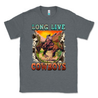Charcoal Heather long live cowboys Classic Tee - FaDigitalArtStudio