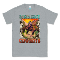 Heather Grey long live cowboys Classic Tee - FaDigitalArtStudio