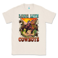 Natural long live cowboys Classic Tee - FaDigitalArtStudio