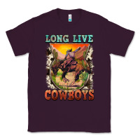 Plum long live cowboys Classic Tee - FaDigitalArtStudio