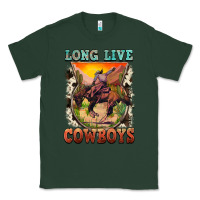 Sports Green long live cowboys Classic Tee - FaDigitalArtStudio
