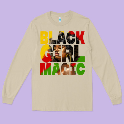 Black Girl Magic Juneteenth Long Sleeve Tee Designed By Hra Design Shop