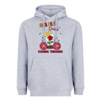 Heather Grey delulu queen coming through Heavyweight Hoodie - MaliasSmallBusiness