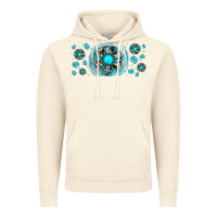 Vintage Artic turquoise gemstone sunflower Vintage Hoodie - JahusDesignShop