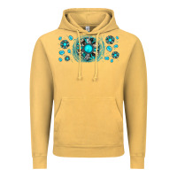 Vintage Mustard turquoise gemstone sunflower Vintage Hoodie - JahusDesignShop