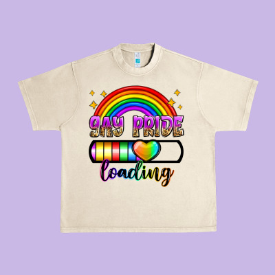 Gay Pride Loading Urban Heavy Tee Designed By Zillion Design Studio