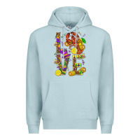 Blue Mist Love Crawfish Mardi Gras Premium Hoodie - BundleAndBundleShop