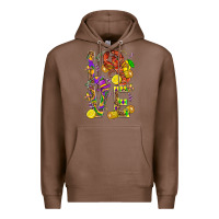 Chestnut Love Crawfish Mardi Gras Premium Hoodie - BundleAndBundleShop