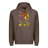 Coffee Love Crawfish Mardi Gras Premium Hoodie - BundleAndBundleShop