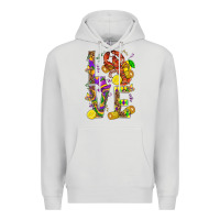 Dove Grey Love Crawfish Mardi Gras Premium Hoodie - BundleAndBundleShop