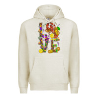 Oatmeal Heather Love Crawfish Mardi Gras Premium Hoodie - BundleAndBundleShop